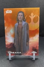 Topps Star Wars Chrome 2025 Princess Leia Organa 25/25 Omega orange refractor