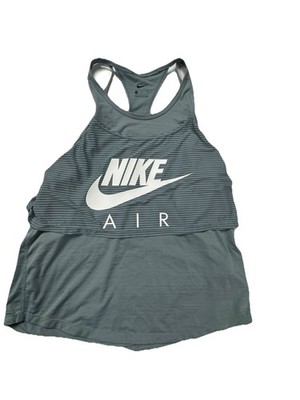 NIKE AIR Tank Top Racerback Sage  Layered Mesh Women's M