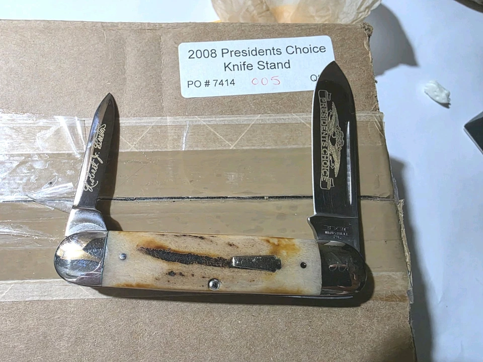 Schatt & Morgan 2008 Stag Jumbo Cigar Knife President's Choice 5 of 500 Knife - Image 3 of 4