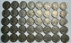 ROLL of 40 full date Indian Head BUFFALO NICKELS. Exact coins shown. #17