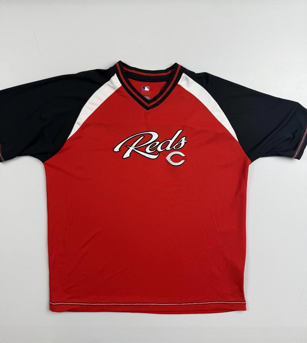 Chemise Pull Polaire Majestic Cincinnati Reds – Rouge, Taille XL/2XL, MLB