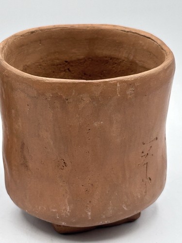 Antique Japanese Bizen Ware Yunomi Tea & Sake Cups W/ Japanese Inscriptions - Picture 4 of 24