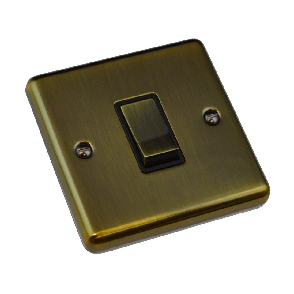 Deco Antique Brass Vintage Full Range Switches & Sockets USB C Type - Windsor