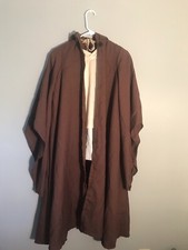Star Wars Adult Outfit Jedi Hooded Robe  Tunic Halloween Robe Handmade S - Med