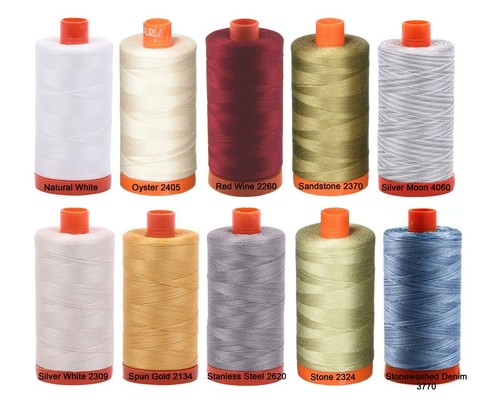 Aurifil 50WT Solid - Mako Cotton Thread - 1422 Yards Each Spoon - Picture 11 of 199