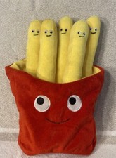 Toy French Fries Pillow Plush Chips Bag Soft Stuffed Toy Potato Fast Food Smile
