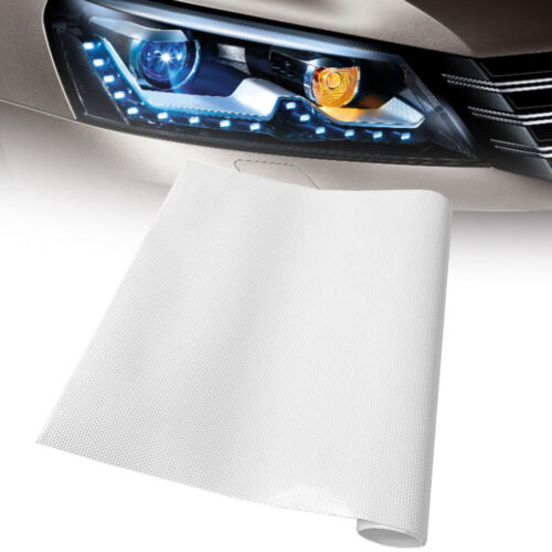 White Tint Vinyl Car Window Perforated Film Mesh Sticker Light Accessories DIY - Imagen 2 de 12