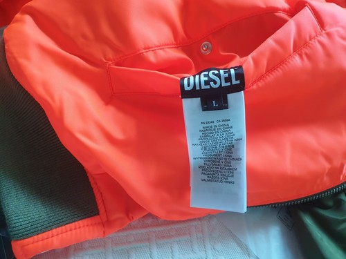 CHAQUETA BOMBER REVERSIBLE HOMBRE DIESEL J-ROSS TALLA L NUEVA - Imagen 15 de 15