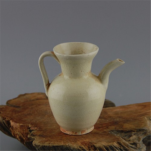 Chinese Song Xianghu Kiln Porcelain White Glaze Flagon Teapot Wine Pot 3.94 inch - Picture 2 of 5
