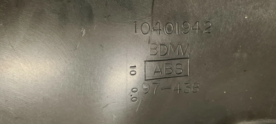 1997-2004 C5 Chevrolet Corvette painel de acabamento de pilar superior B painel halo 10401942 - Imagem 2 de 3