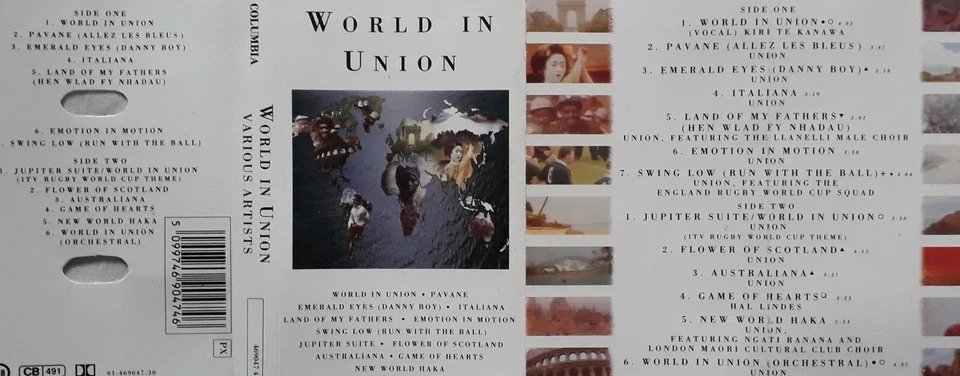 World In Union Cassette.Columbia 469047 4.Kiri Te Kanawa/England Rugby Cup Squad - Image 4 of 4