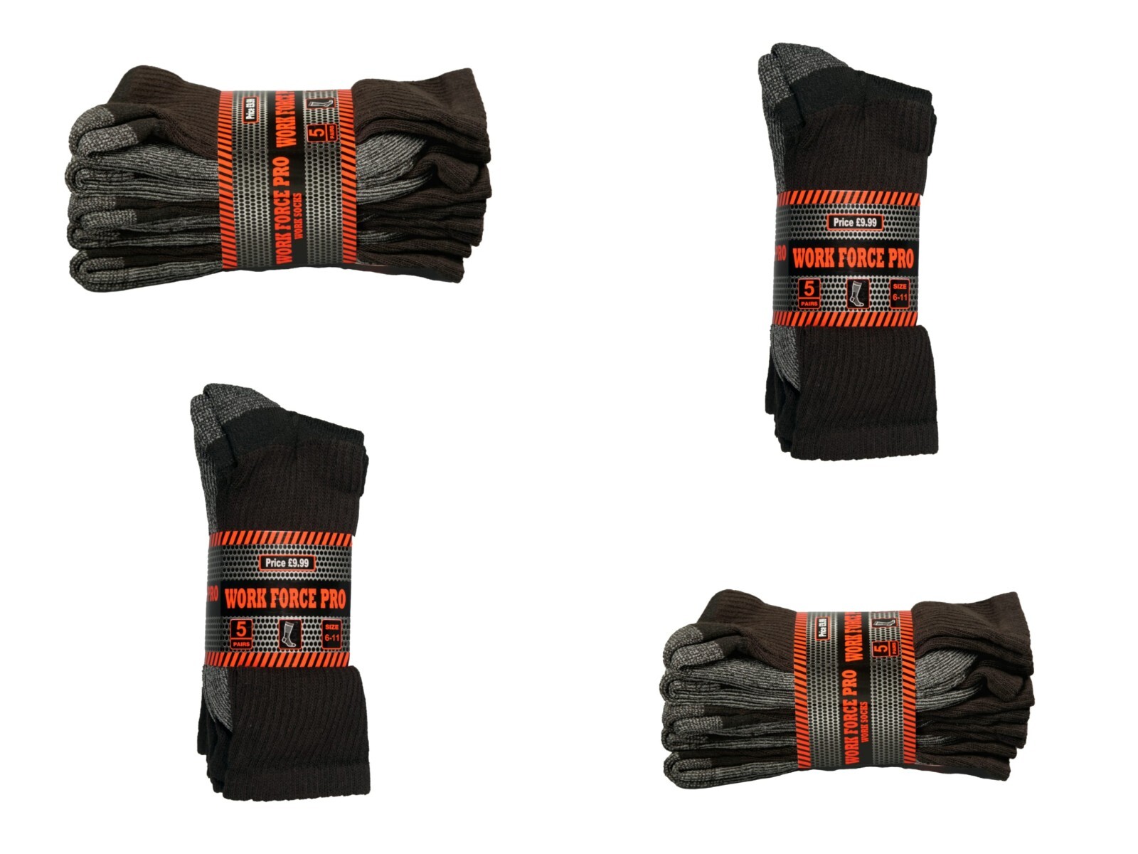 520 Mens Ultimate Work Boot Thick Socks 611 Cushion Reinforced Steel