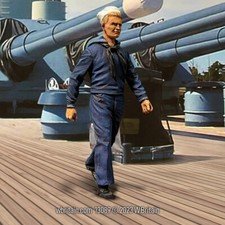 W.Britain 13089 U.S.N. Sailor in Crackerjacks, 1930-45 Britains