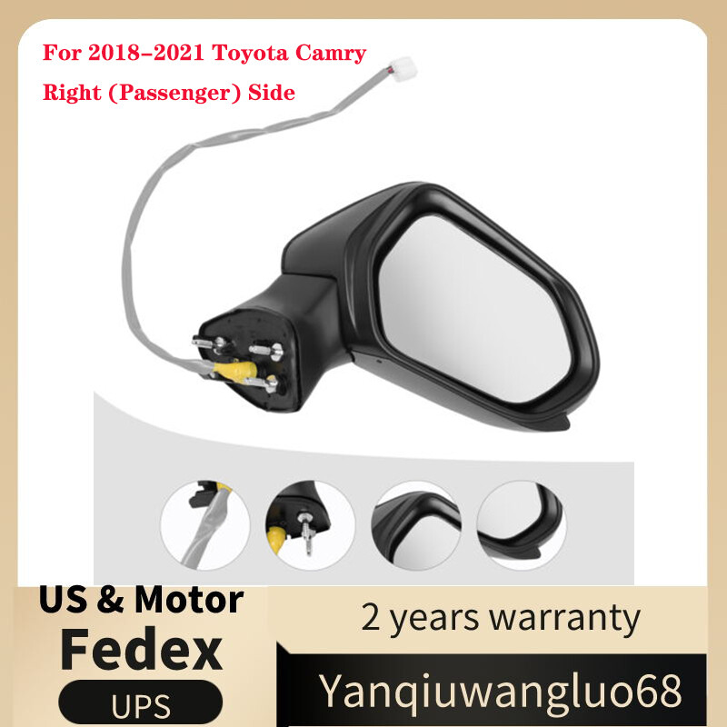 For 2018 2019 2020 2021 Toyota Camry Right Rear View Mirror Passenger Side