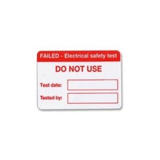P200FAIL - PAT FAIL LABELS, 200PK