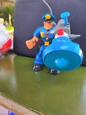 1998 Fisher-Price Rescue Heroes Sergeant Siren w/ Sonic Siren Policeman Figure