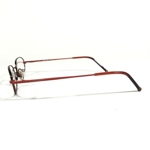 Nine West 131 UA6 Eyeglasses Frames Brown Red Round Full Wire Rim 45-18-130 - Picture 5 of 12