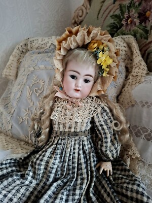 アンティークビスクドール SIMON & HALBIG 1079 DEPヘッド 18'' Antique Bisque Head Doll Simon Halbig 1079 DEP in Original