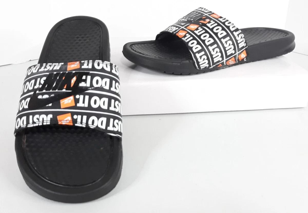 Nike benassi slides top just do it print