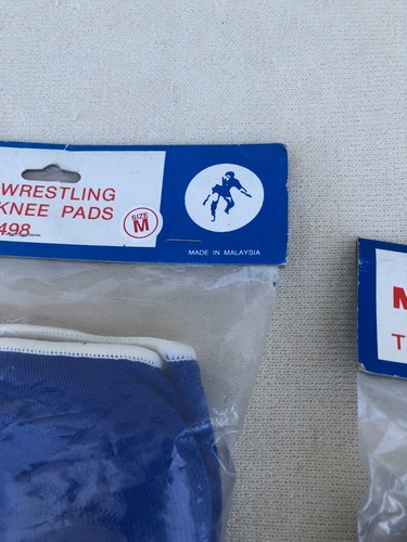 Wrestling Knee Pads by MATMAN Pro Model Sz. Medium Blue (PAIR) - Picture 2 of 4