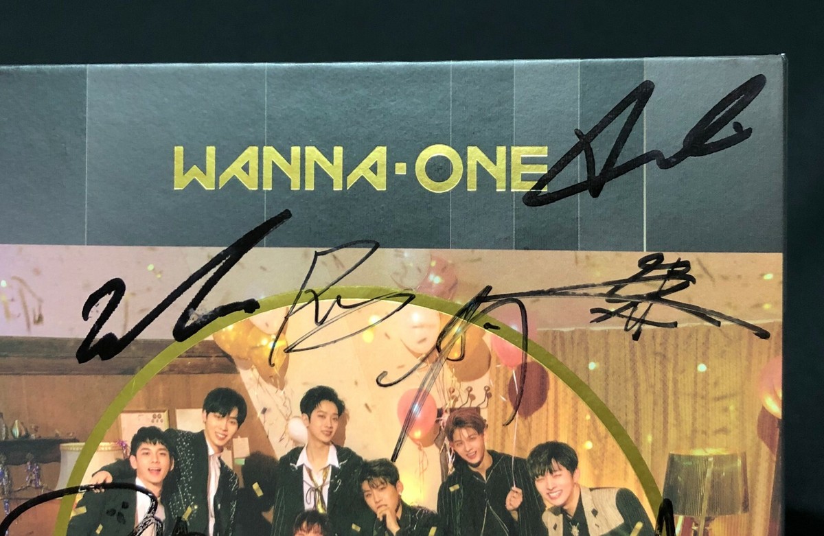 WANNA ONE autographed 