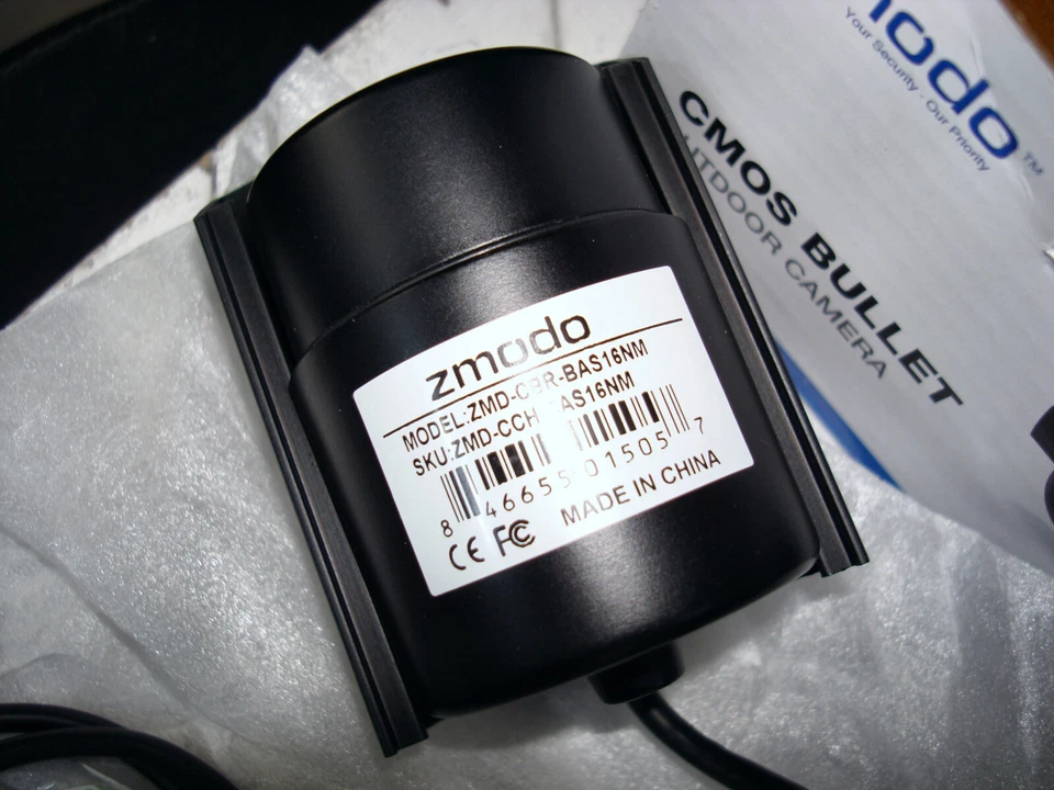 New - Zmodo Model ZMD-CBR-BAS-16NM Outdoor IR Bullet Camera 600 TVLs - Image 2 of 4