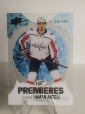 Hardy Haman Aktell 2023-24 Upper Deck Ice Premieres Rookie /999 Capitals RC