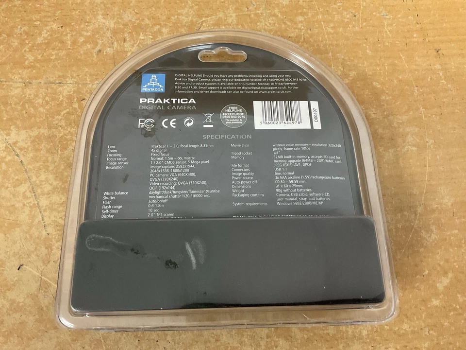 Cámara digital compacta Praxis Dpix 5201G 5 MP nueva sellada sin usar Foto 2 de 4