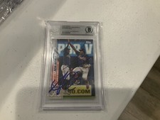 RONALD ACUNA JR OZZIE ALBIES Dual Signed Auto Autographed 2020 Topps BAS Beckett