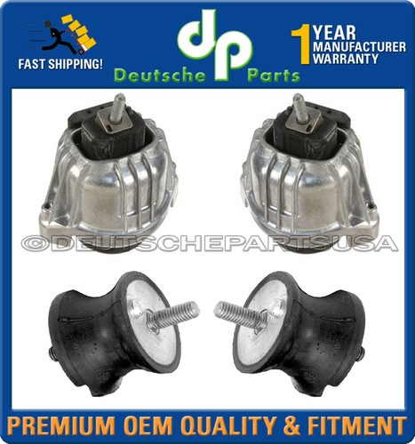 4Pcs Engine Motor & Trans Mount Set For BMW 135i l6 3.0L 2008-2013
