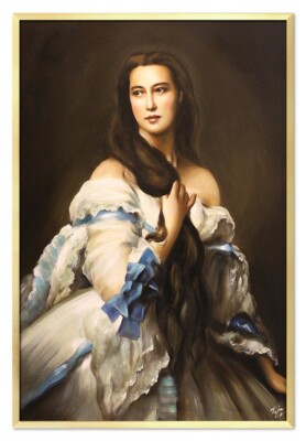 Franz Xaver Winterhalter - Varvara Rimsky-Korsakov - Ölgemälde - 63x93cm G112858