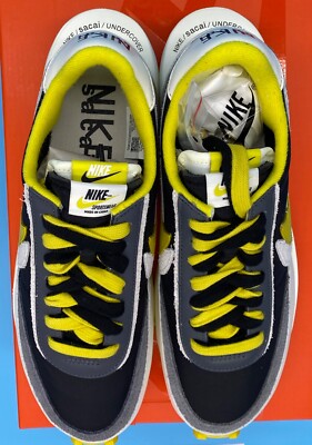 Nike LD Waffle x Sacai x Undercover Black Bright Citron Mens 8.5 9
