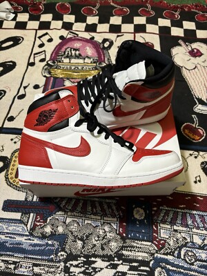 Nike Air Jordan 1 Retro High OG Heritage University Red 555088-161 Size 12 VNDS