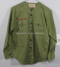 Boy Scout now Scouts BSA Vintage Uniform Shirt Youth Large LS FREE SHIP 122
