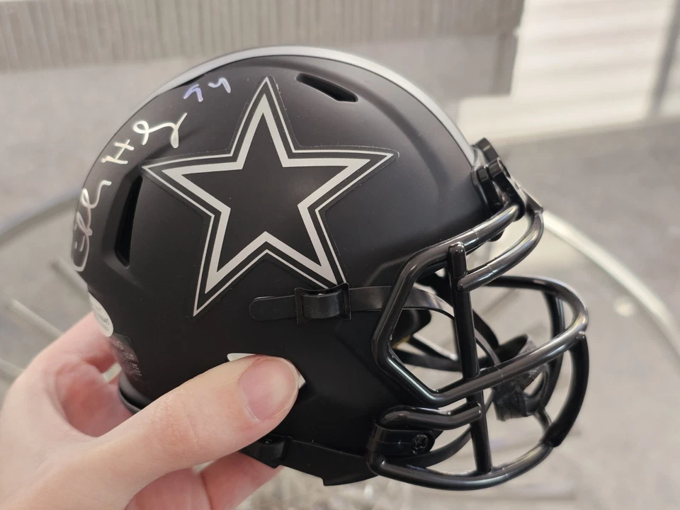 Minicasco autografiado/firmado Charles Haley Beckett Dallas Cowboys Eclipse Foto 4 de 4