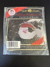 Mill Hill Holiday Ornaments IV Counted Glass Bead Kit Crescent Santa H43