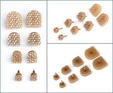 12mm x12mm Beige Shoe Stiletto High Heel Sole Repair Cap End Tip Pin Like Rubber