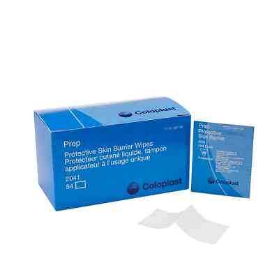 SM Coloplast Prep Skin Barrier Wipe 50 to 75% Strength 54 Counts #2041