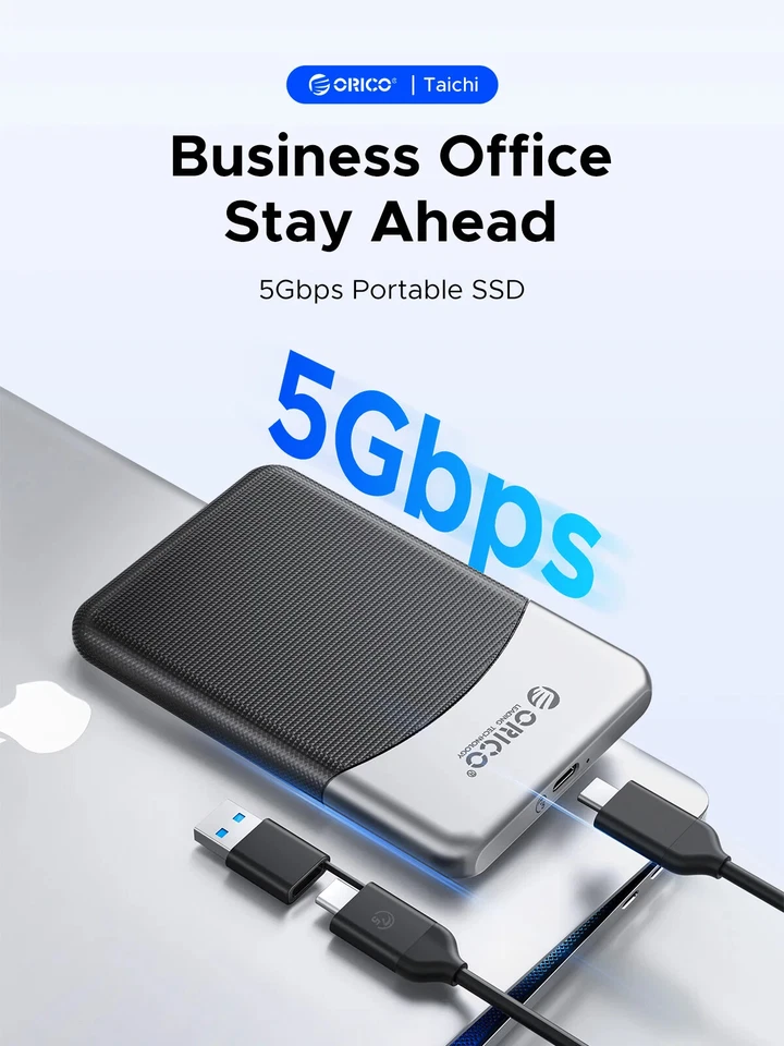 ORICO 128G - 4TB Externo SSD Hasta 2000 MB/s, Unidad de Estado Sólido Portátil USB 3.2 Foto 4 de 4