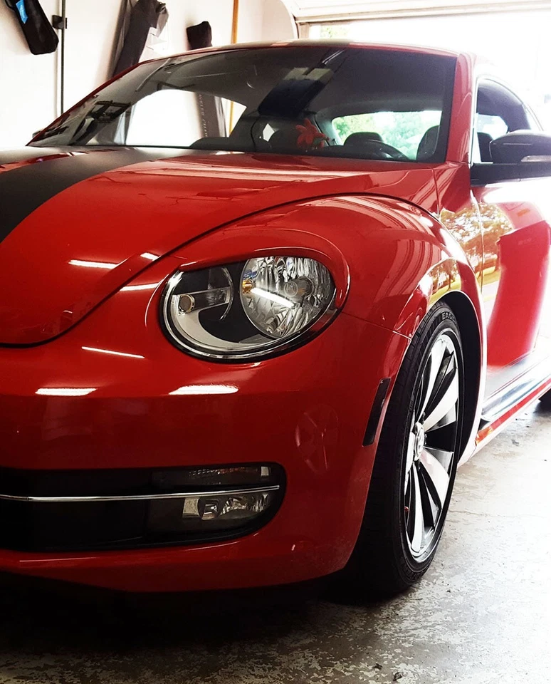 LY3D RED 11-19 For Volkswagen VW Beetle Coupe Convertible Front Eyebrows Eyelid Foto 3 de 4