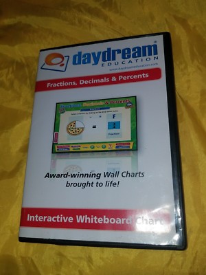 Daydream Education: Fractions, Decimals & Percents Interactive Whiteboard Chart 