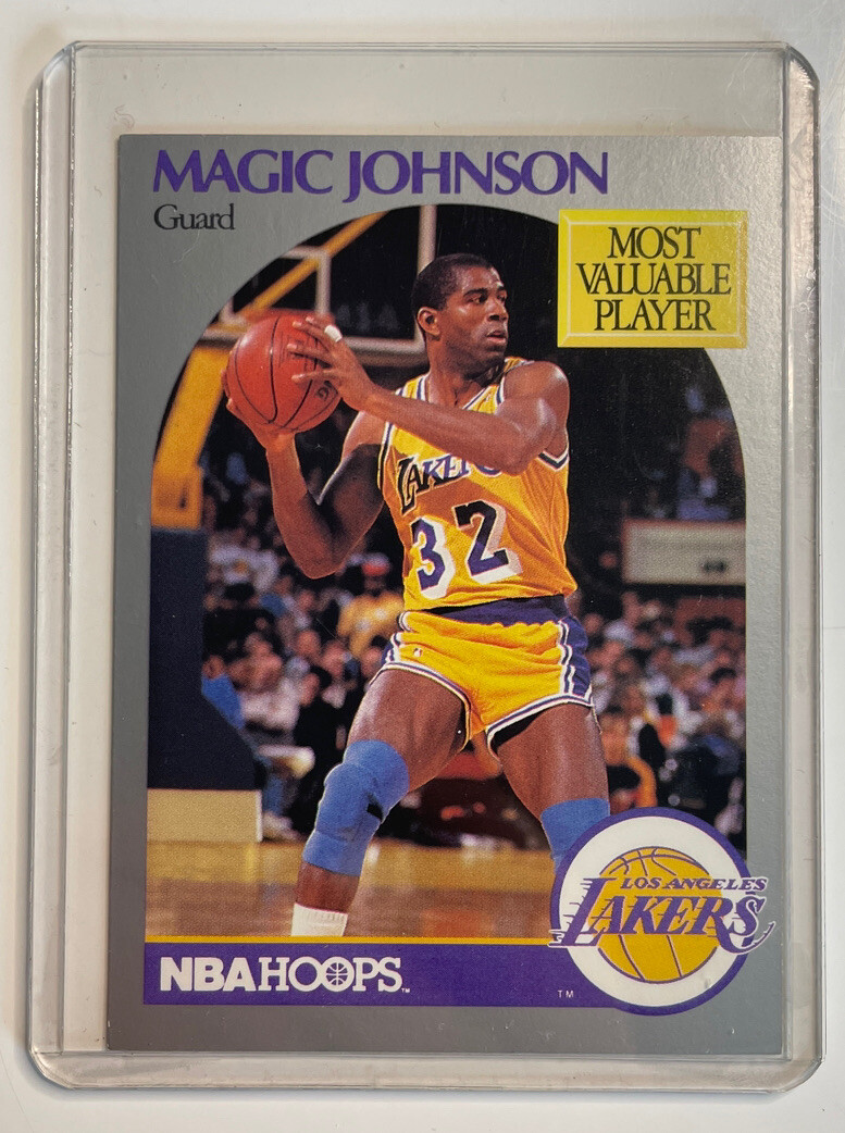 1990 Hoops #157 Magic Johnson PSA 8 NM-MT Lakers MVP HOF NEW GRADES