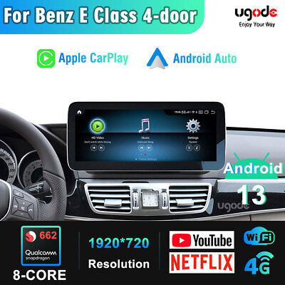 For Mercedes E Class W212 S212 Android 13 Screen Apple Carplay Autoradio 12.3'' 