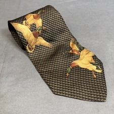 Mallard Ducks Sporting Colours Alexander Julian 58”x4” Silk Made In USA Hunting