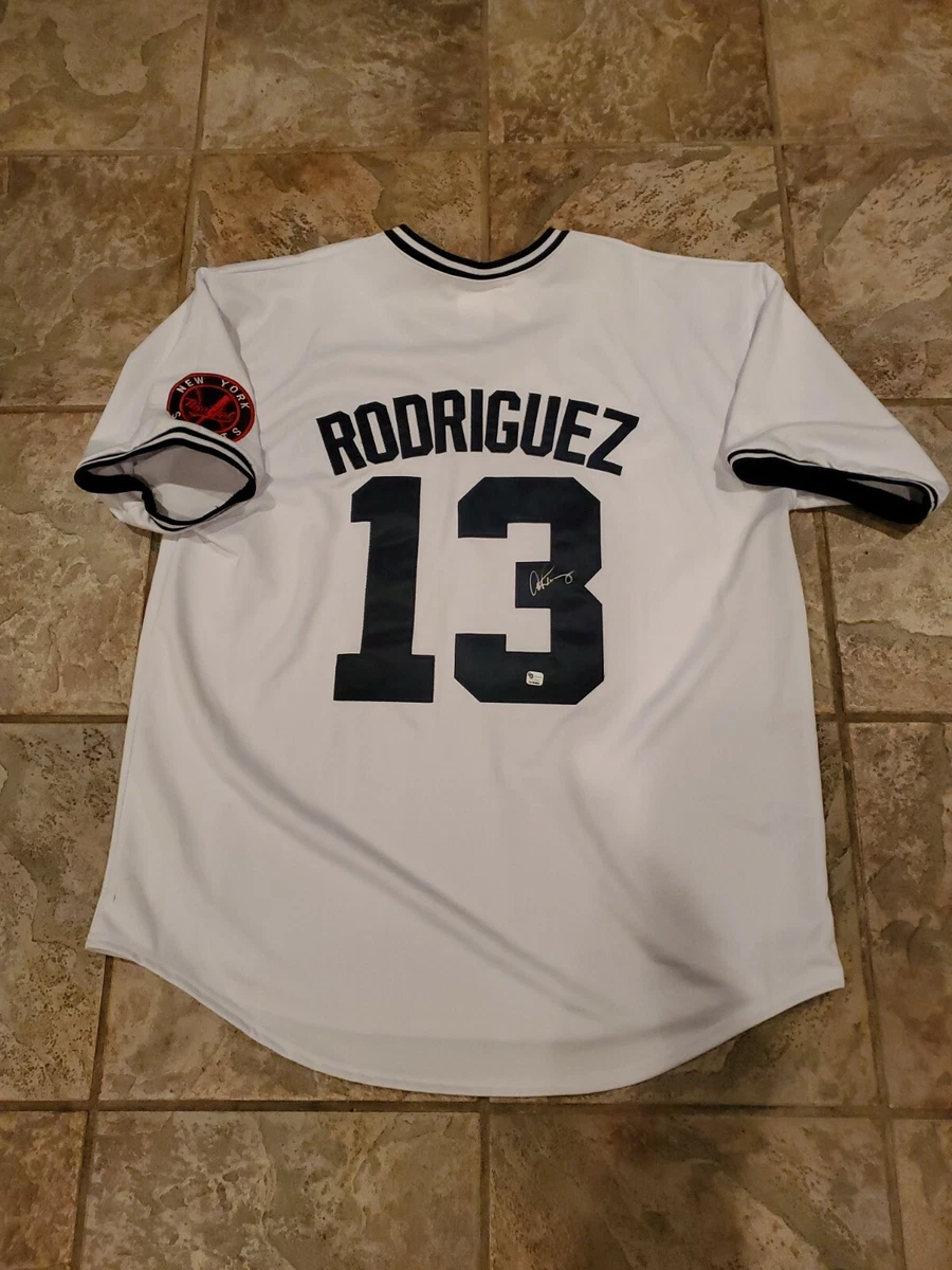 Alex Rodriguez signed White Yankees jersey!