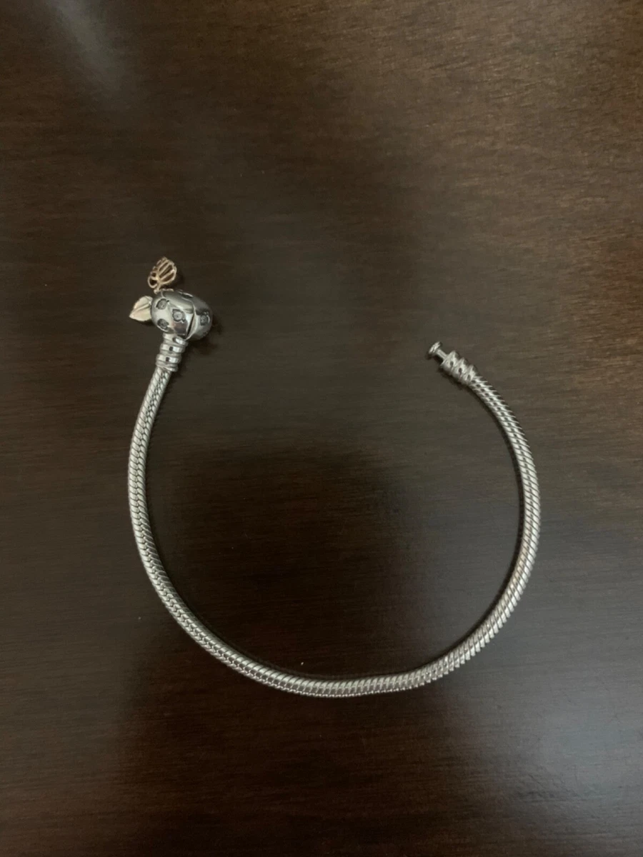 Pandora moments leaves & shop snake chain bracelet