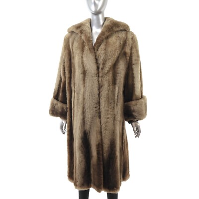 Brown Sheared Nutria Coat- Size XL | eBay