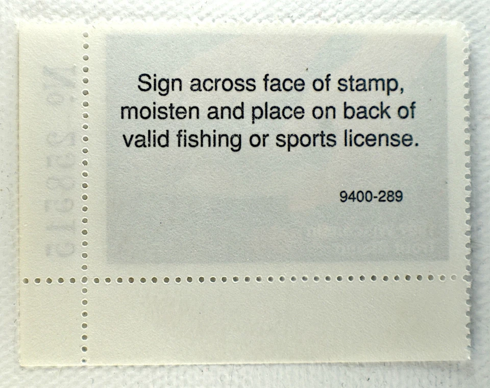 US WISCONSON TROUT STAMP MNH, 1997 - Image 2 of 2