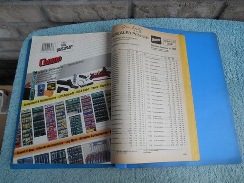1990'S CHAMP AUTO PARTS ACCESSORIES Dealer Catalog REFERENCE FOLDER. 430 PAGES - Picture 15 of 15