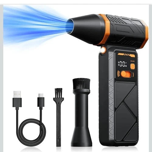 Compressed Air Duster-130000RPM Super Power Cordless Air Duster Mini Blower